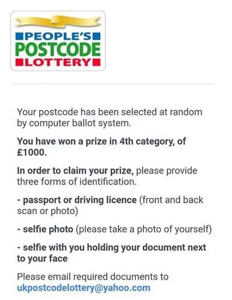 postcode lottery voucher|people's postcode lottery voucher scam.